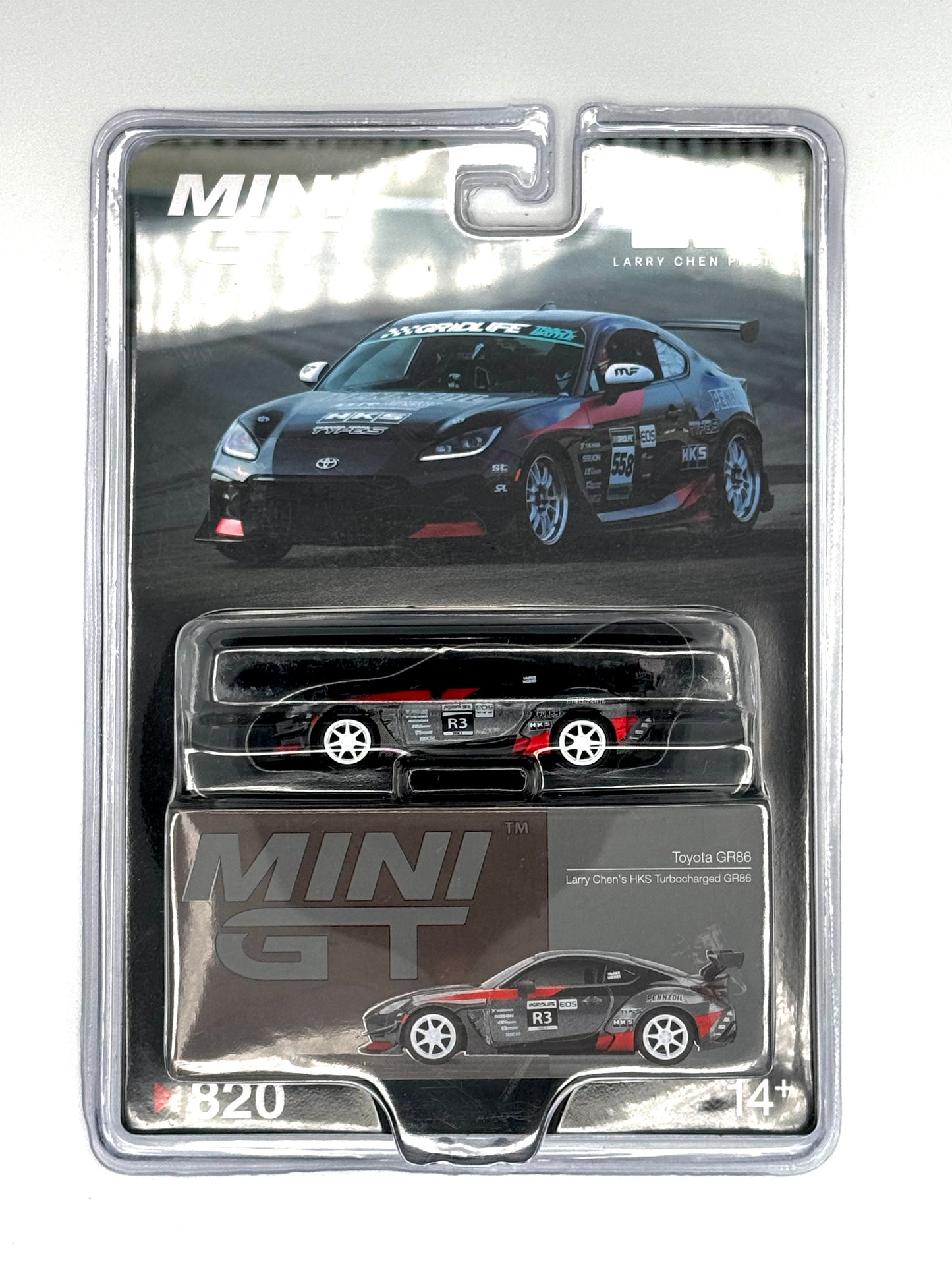 Mini GT - Larry Chen's HKS Turbocharged Toyota GR86 Limited Edition