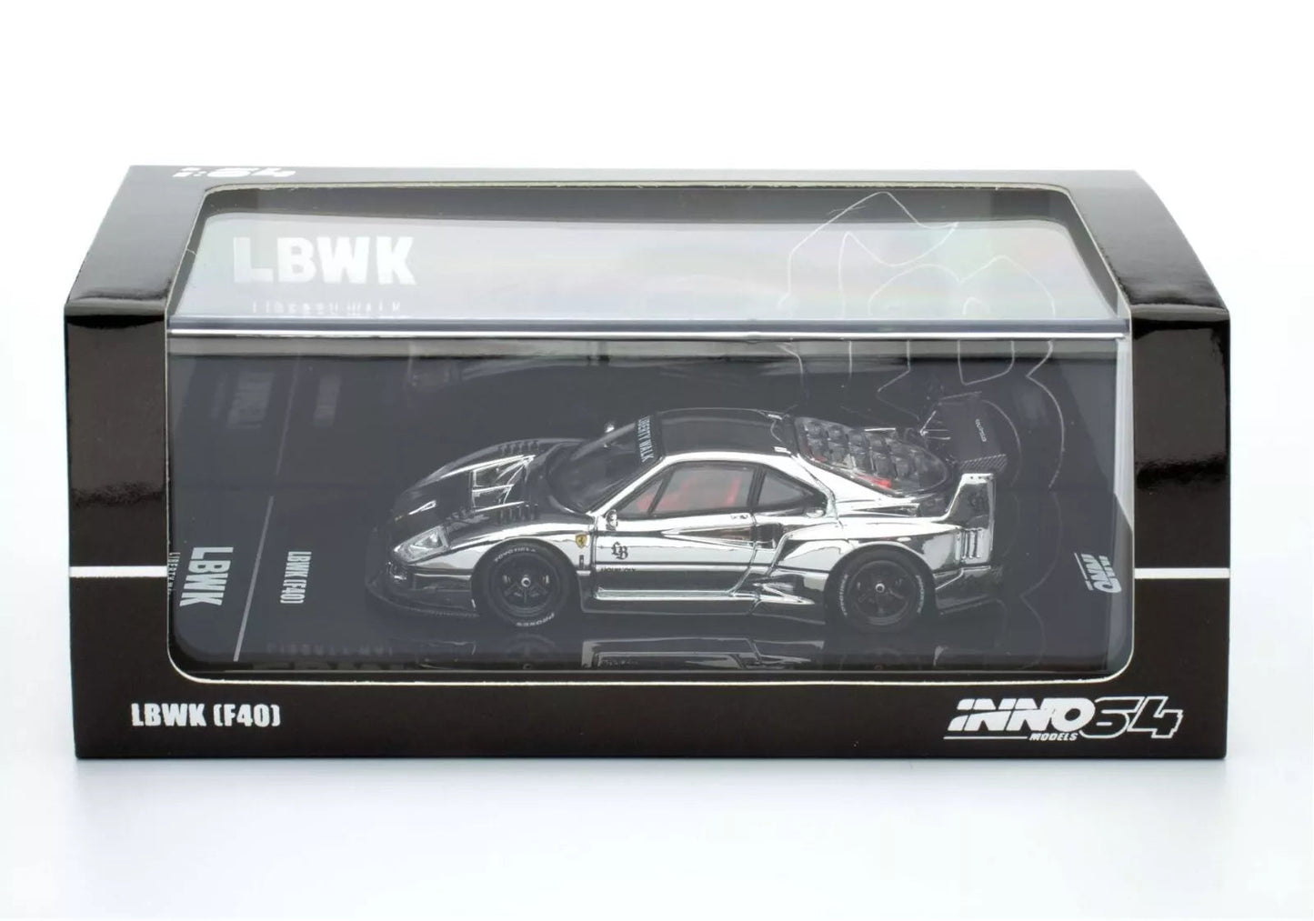 INNO 64 LBWK Ferrari F40 Chrome silver