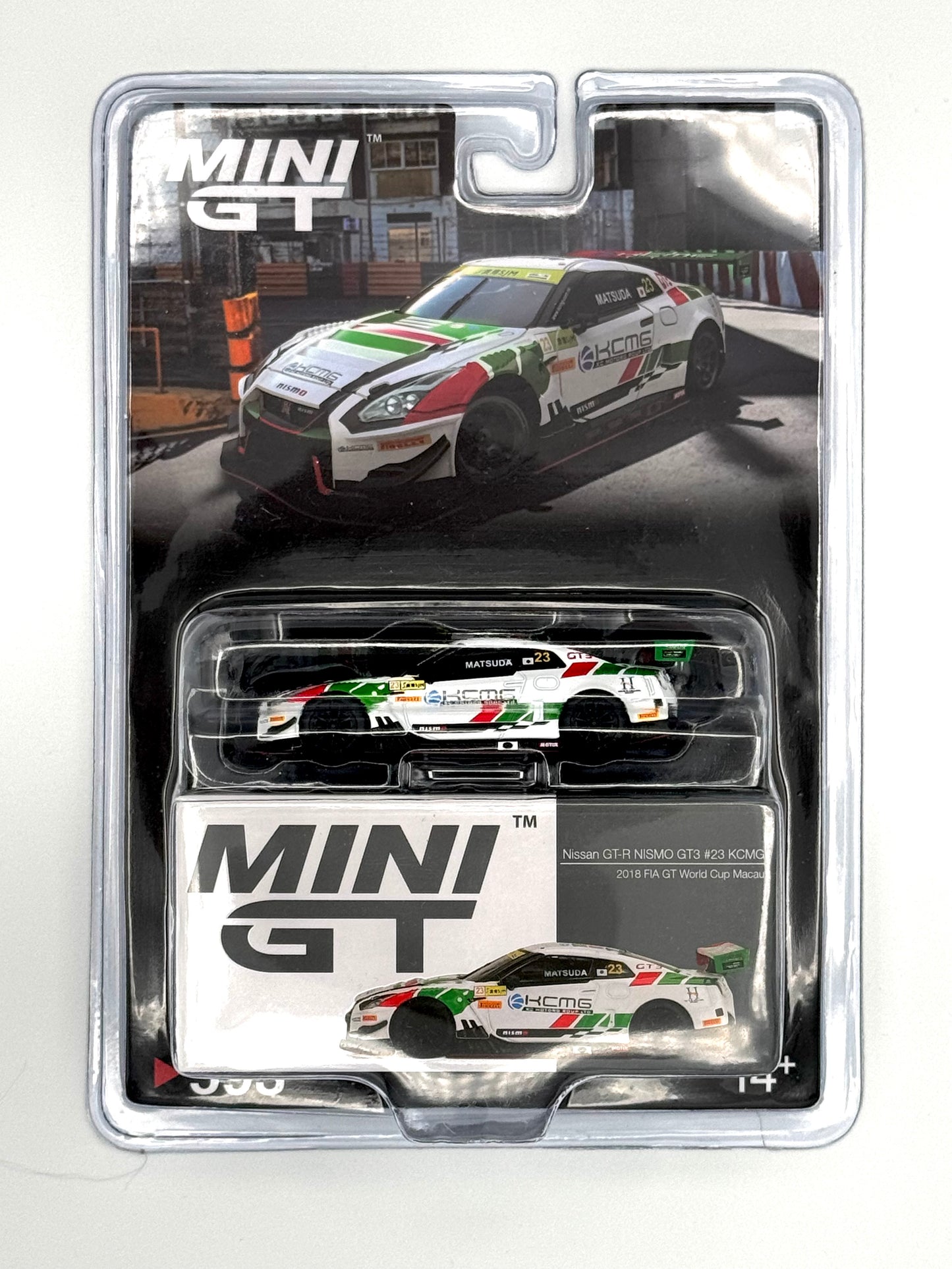 Mini GT 1:64 Nissan GT-R NISMO GT3 #23 KCMG 2018 FIA GT World Cup Macau